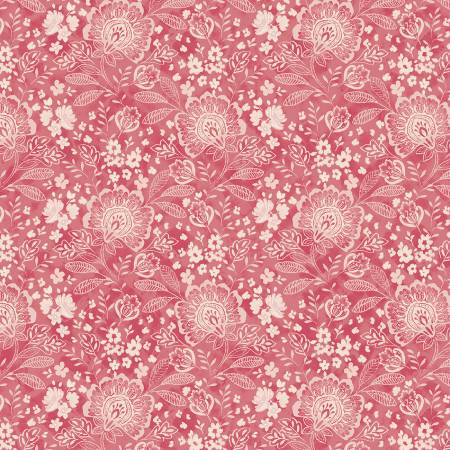 [3YardBundle-ELIZ5112-P] 3 Yard Bundle, 108in Jacobean Wideback, Elizabeth Pink, P&B Textiles