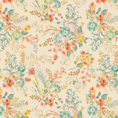 [16807-07] Montgomery Floral, Belle Brunner, Benartex
