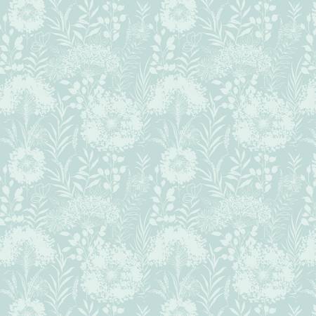 [16810-80] Wildflower Dreams Light Teal, Montgomery Mountain, Belle Brunner, Benartex