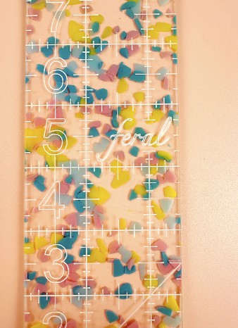 [2.5x10ruler] 2.5 by 10in Quilting Ruler, Feral Notions