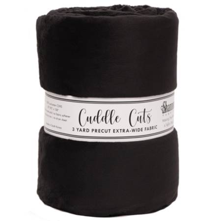 [CKC3110 BLACK] 110in Black Cuddle, 3 Yard Bundle, Shannon Fabrics