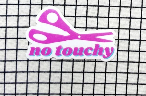 [notouchy] No Touchy! Sewing Scissor Sticker, Feral Notions