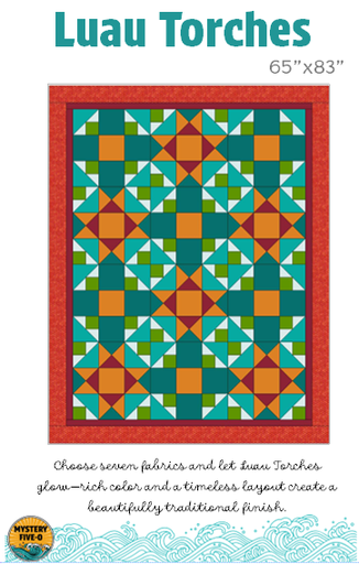 [LuauTorches-Digital] Luau Torches 65" x 85" (Digital) Pattern, Mystery Five-0