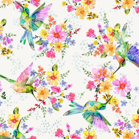[54323W-1] 108" Wideback, Pretty Pollinators, Windham Fabrics