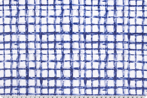 [cccrosshatch navy] Navy Crosshatch Minky, Cloud Cuddle 60", Shannon Fabrics