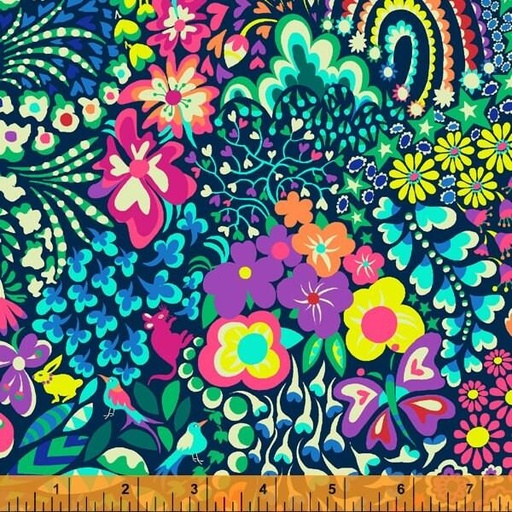 [52892W-1DES] 108" Quilt Back, Hide and Seek, Windham Fabrics