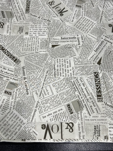 [41946.NEWSPRINT] 108" Wide Newsprint, Wide Backing, From Windham
