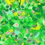 [53017D-4] Dibby Dabby Green, Melissa Marie Collins, Windham Fabric