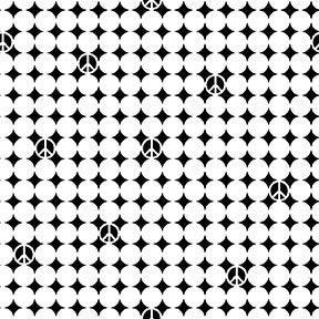 [CX10001-White-GOOD VIBES] Black and White Cotton Fabric, Michael Miller Fabrics, Fabric by the Yard