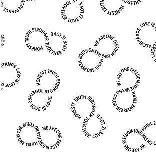 [CX9998-WHIT-D SYMMETRY] Black and White Cotton Fabric, Michael Miller Fabrics, Fabric by the Yard