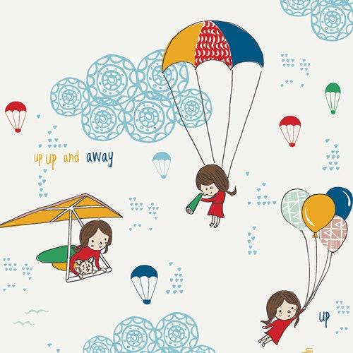 [SSU 10052- Hei Sky Cloudine] Children Themed Cotton, Art Gallery Fabric