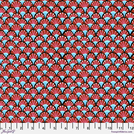 [CLAH004.CARAMEL] Clam Shell Cotton Lawn, Vivacious, Anna Maria, FreeSpirit Fabrics