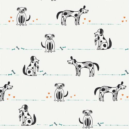 [OHW-68689] Dog Cotton Fabric, Oh Woof, Jessica Swift, Art Gallery Fabrics
