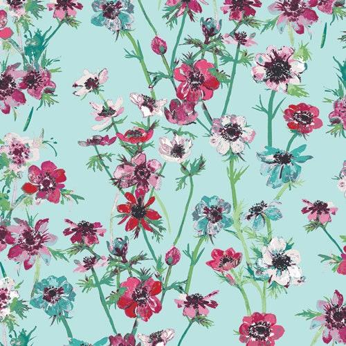 [AQU-76752] Wildflower Floral Cotton, Katarina Roccella, Art Gallery Fabric