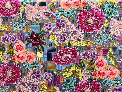 [CLAH001.LILAC] Floral Cotton Lawn, Anna Maria Horner, Tapestry Lilac, Vivacious, FreeSpirit Fabrics