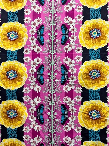 [CLAH003.Magenta] Floral Cotton Lawn, Vivacious, Natural Order Magenta, Anna Maria, FreeSpirit Fabrics
