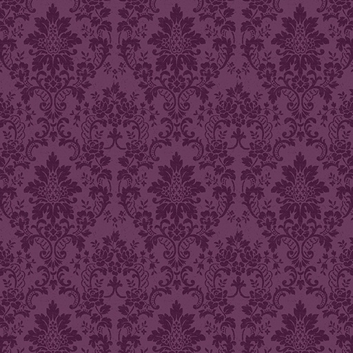 [16024-64 Purple] Floral Cotton, Damasak, Kelly Rae Roberts Fabric, A Beautiful Life, Benartex Fabrics