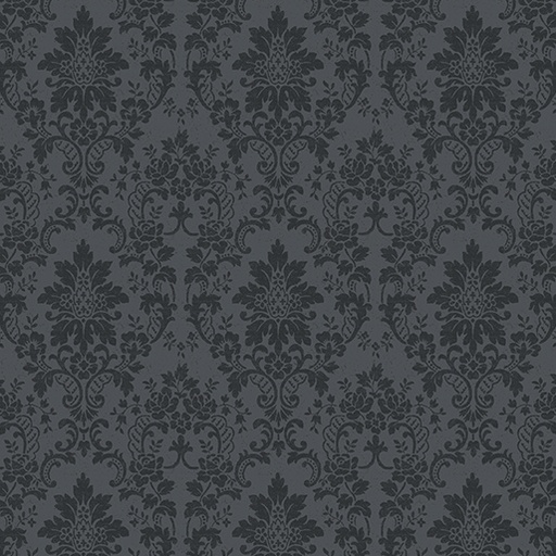 [16024-13 Charcoal] Floral Cotton, Damasak, Kelly Rae Roberts Fabric, A Beautiful Life, Benartex Fabrics