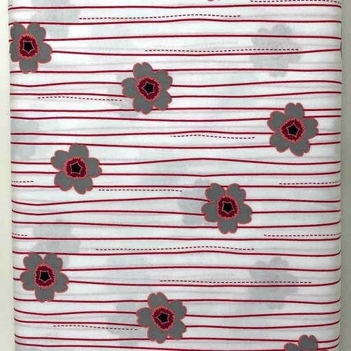 [NOR 8603] Floral Striped fabric, Jenni Baker, Art Gallery Fabrics