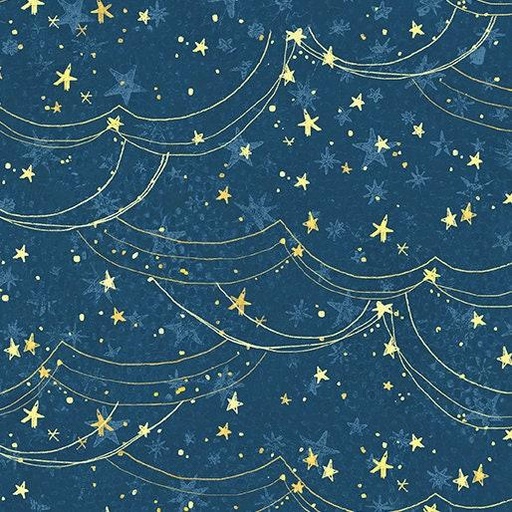 [13120-55] Holiday, Magic Stars, Kelly Rae Roberts, Christmas Fabric, Benartex Fabrics