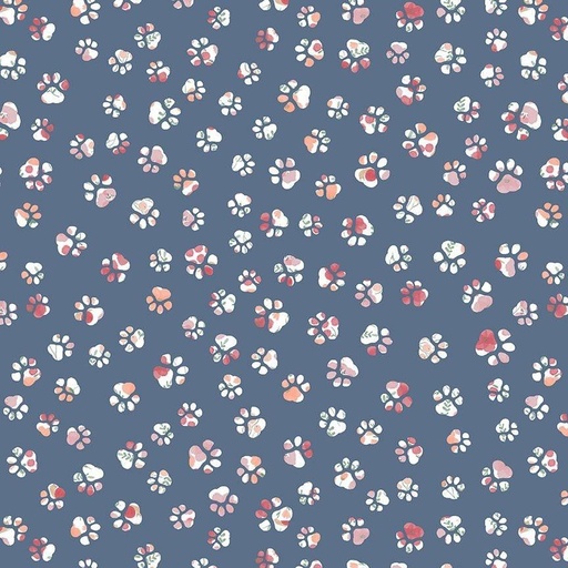 [STELLA-D2313 ORION] Paw Cute Floral Fabric, Paws & Reflect, Dear Stella