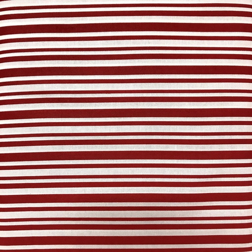 [ADZ-19208-3 RED] Red Cotton Stripe, Yuletide Bells-Red, Darlene Zimmerman, Robert Kaufman Fabrics