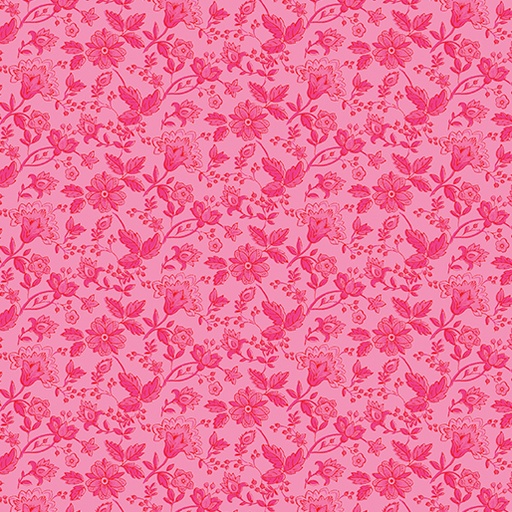 [16025-22 (PINK)] Small Floral Cotton, Garden Floral Roses, Kelly Rae Roberts Fabric, A Beautiful Life, Benartex Fabrics