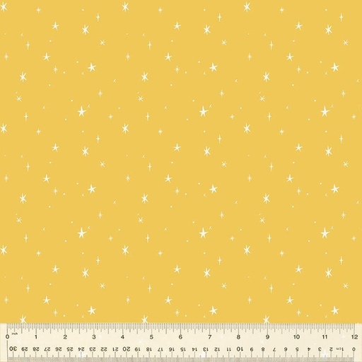 [53468-9 Starlight Yellow] Star Cotton Fabric, Sweet Abigail, Tessie Fay, Windham Fabrics