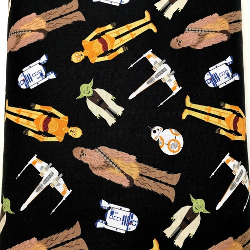 [StarWarsCharacterToss, Black] Star Wars Character Toss, Camelot Fabrics