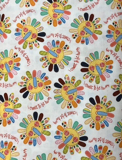 [DDC10202-WHIT-D] Sun Fabric, Word Cotton, Vanessa Brantley Newton, We Are All Kinds of Wonderful, Michael Miller