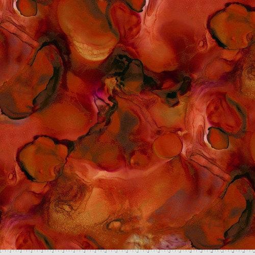 [PWTH177.Intense Alchemy] Tim Holtz, Orange Fabric, Alchemy, Eclectic Elements, FreeSpirit Fabrics