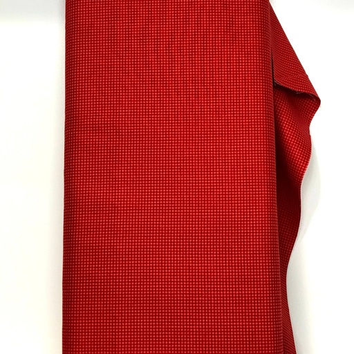 [723] Tiny Red Check, Red Cotton Fabric, Adorn It