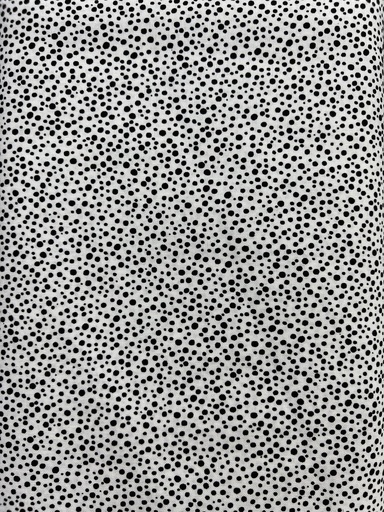 [ST4515.248] White Cotton with  Black Dots, Black Galaxy Dots, Fabric by the Yard, Stof A/S Fabrics