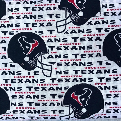 [6188-W Texans] White Houston Texans Cotton 60in, From Fabric Traditions