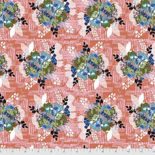[PWKK027.PINK] Wildflower Bouquets, Floral Fabric, Kelli May Krenz, Boho Blooms, FreeSpirit