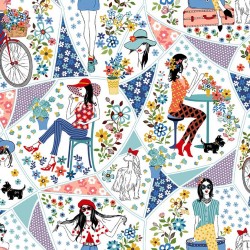 [CX10984] Isn't She Lovely, Flowers In Her Hair, Michael Miller Fabrics