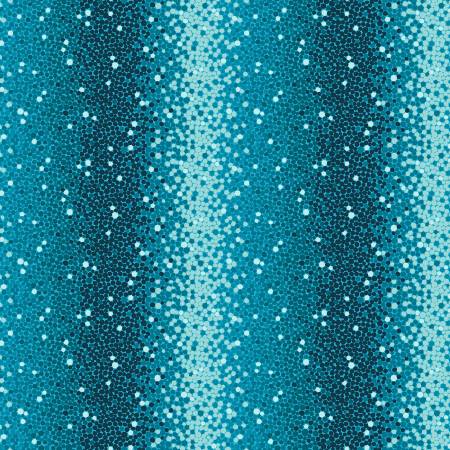 [7189S-76] Teal Ombre Dots, Zooming Chickens, StudioE Fabric