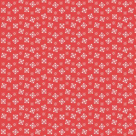 [53553-6] Red Furry Flurries, Happy Pawlidays, Windham Fabrics