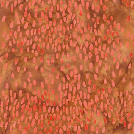 [714Q-3] Sienna Batik Rain, Found, Carrie Bloomston, Anthology Fabrics