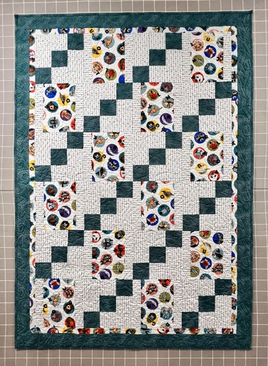[AlphSamp01] Alphabet Sample Quilt, 43" x 61"