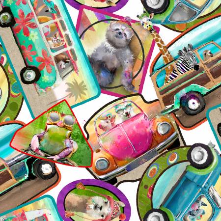 [20887-WHT-CTN-D] Passenger Patch White, Road Trippin, Connie Haley