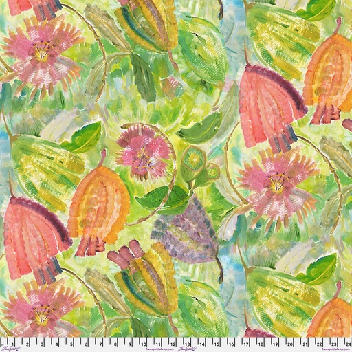 [PWDB036.LIME] Jungle Magic, Island Vacation, Denise Burkitt, Free Spirit Fabrics