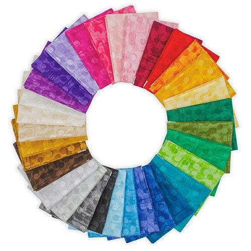 [FQJotDot1and2] Jot Dot 1 and 2, Fat Quarter Bundle, Blank Fabrics