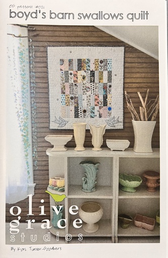 [OGPAT021] Boyd's Barn Swallows Quilt, Kori Turner-Goodhart, Olive Grace Studios