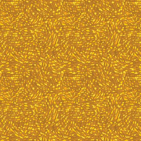 [16183B-33] Gold Colour Prism, Christmas Spirit, David Galchutt, Benartex Fabrics