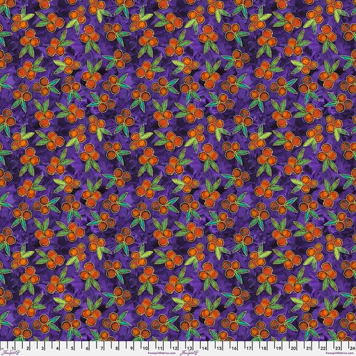 [PWSP064] Berries Purple, Garden Delight, Sue Penn, PWSP064, FreeSpirit Fabrics