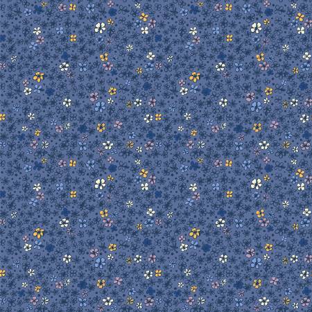 [53968W-DES2] 108in Wideback Organic, Blue Jay Orchard & Grove, Windham Fabrics