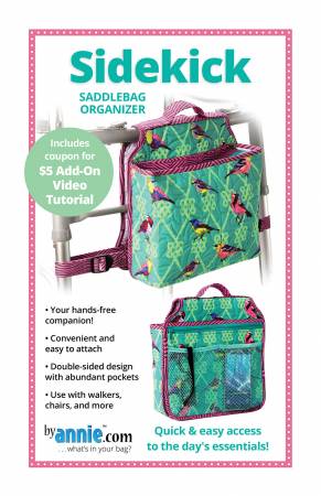 [PBA300] Sidekick, Saddlebag Organizer, By Annie