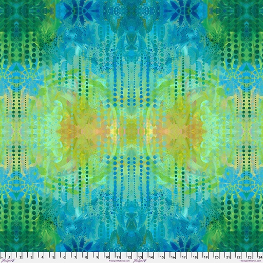 [PWSP058] Floral Abstract Cotton, Garden Delight, Sue Penn, PWSP058, FreeSpirit Fabrics