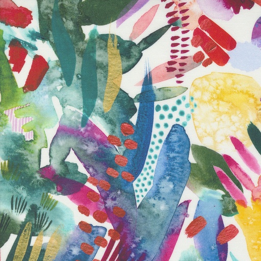 [39784 11] First Sight Geometric Watercolor, Coming Up Roses, Create Joy Project, Moda Fabrics
